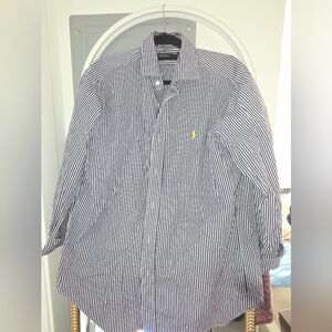 Ralph Lauren Striped Shirt in Blue and White